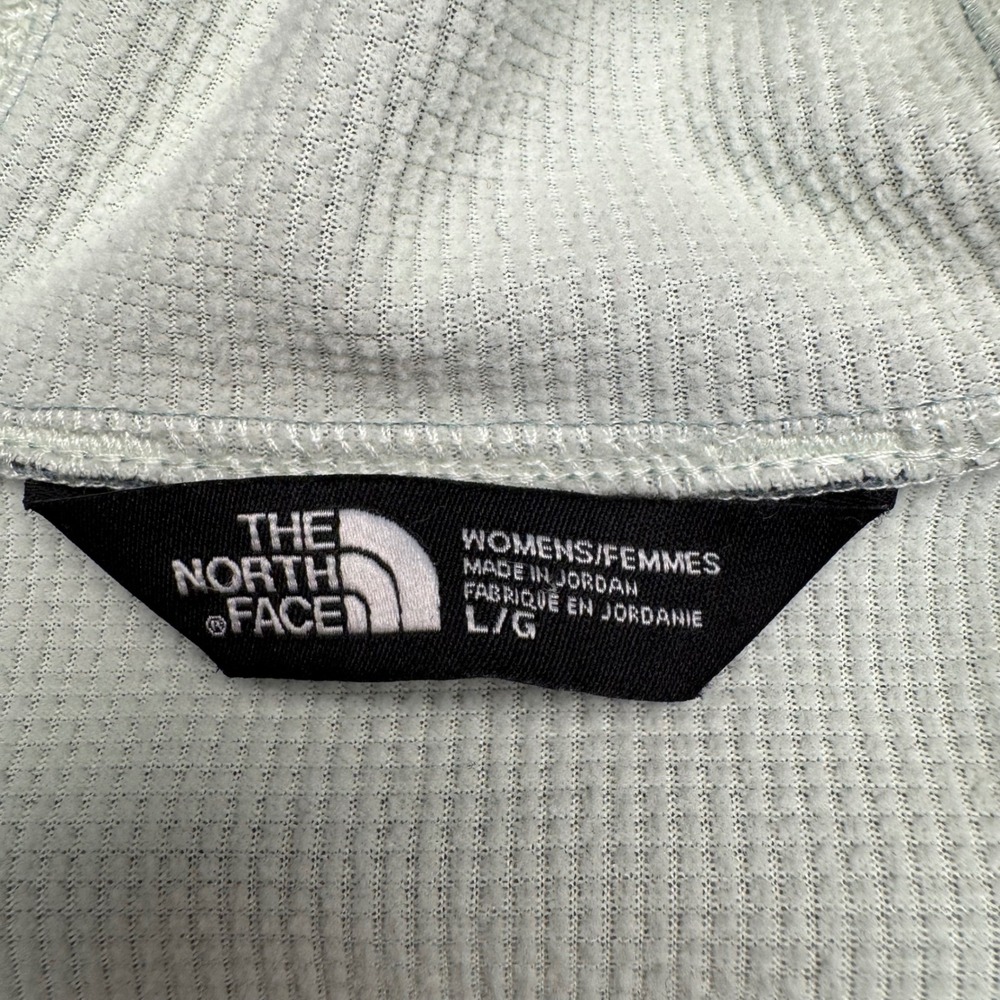 The North Face Windwall Womens Vest Light Blue Hooded Full Zip Size L - Picture 6 of 8